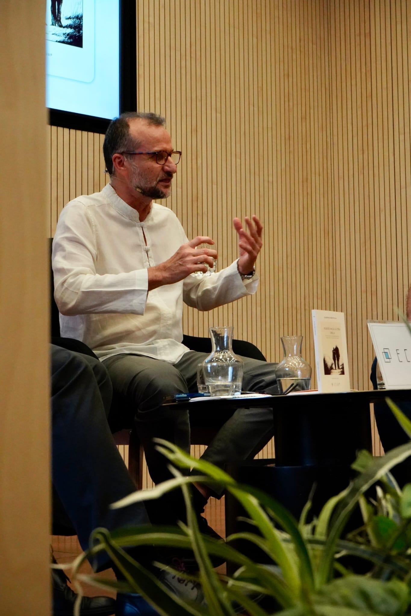 Eugenio Boatella durante la presentación del libro